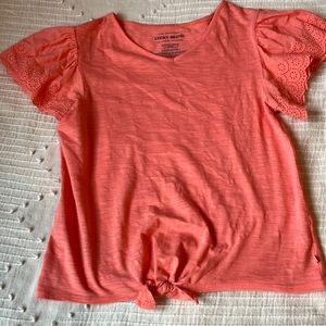 Lucky Brand Girls Flutter Sleeve Top